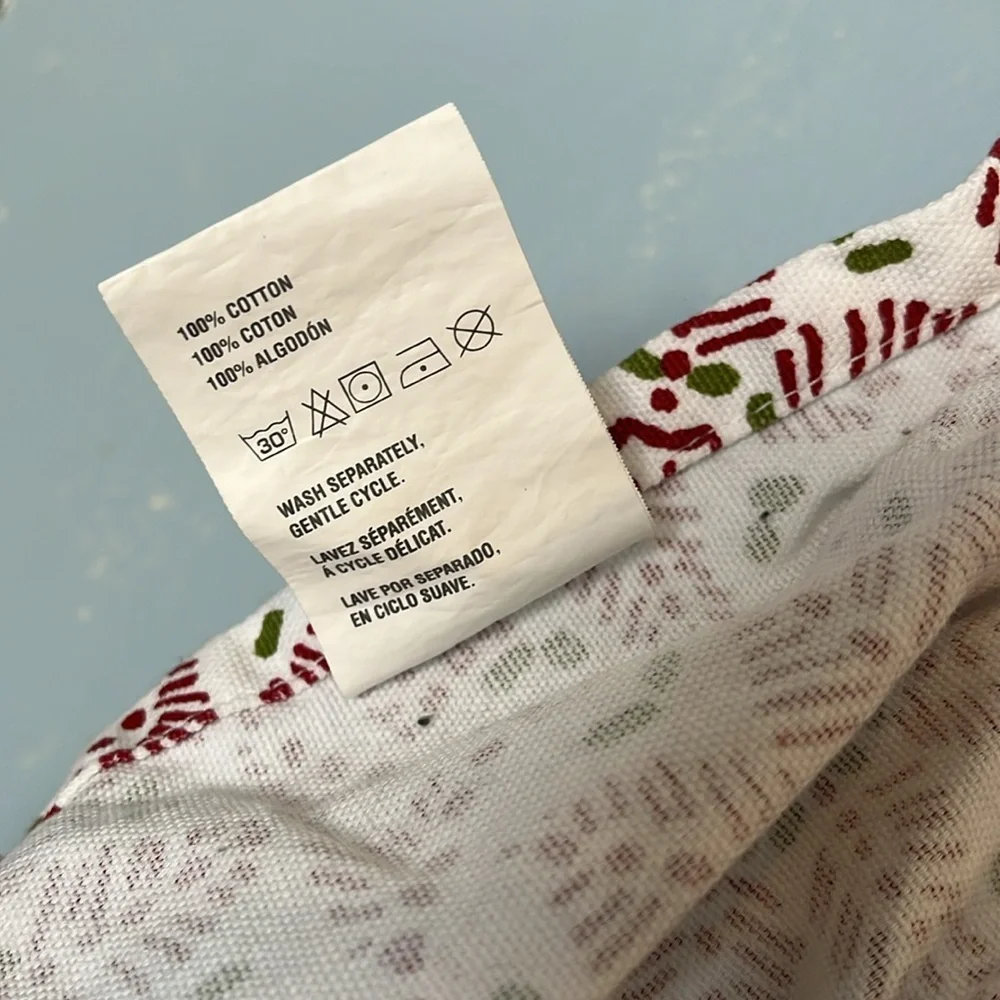 Crate&Barrel Yuletide Christmas Holiday Tie Half Apron